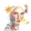 Ragazza d'autunno . % Cristina Cavaglia tarafından hazırlanan Sulubo, Ve a Resim projesi - 11.30.2020