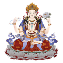 Avalokiteshvara digital art. Projekt z dziedziny Design, Malarstwo c, frowe, Trad, c, jna ilustracja i Grafika wektorowa użytkownika Rade Anđelković - 30.11.2020