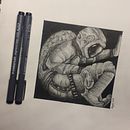 ASTRONAUTA 1. Un proyecto de Ilustración tradicional de Agustín Servín - 12.10.2017