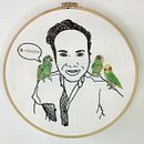 Mi Proyecto del curso: Creación de retratos bordados. Een project van Craft y Borduurwerk van Zoé Martinez - 03.12.2020