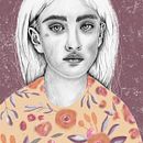 Mi Proyecto del curso: Retrato con lápiz, técnicas de color y Photoshop. Projekt z dziedziny Trad, c i jna ilustracja użytkownika Cinthia Navarro Fernández - 03.12.2020