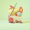 My project 1 in Express Introduction to 3D: From Zero to Render with Cinema 4D course. Un proyecto de 3D de saulsilvaornelas1 - 25.11.2020