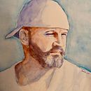 My project in Artistic Portrait with Watercolors course. Artes plásticas, Pintura, Pintura em aquarela, e Desenho de retrato projeto de Alvin Dela Fuente - 07.12.2020