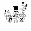 Who's cheating?. Character Design, and Traditional illustration project by Stefano Plati - 12.07.2020