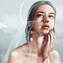 Mid-way project - Digital Fantasy Portraits with Photoshop course. Digital Drawing, Digital Illustration, Digital Painting, and Portrait Drawing project by Karolina Pajnowska - 12.10.2020