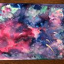 My final project, a fantasy galaxy <3 . Un progetto di Pittura ad acquerello di Lieke Knoops - 01.02.2021