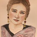Another portrait. Ilustração tradicional projeto de liliana_cowlam - 11.12.2020