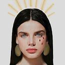Virgen de las 3. Digital Drawing, Design, Graphic Design, Traditional illustration, Digital Illustration, and Digital Painting project by Mónica San Pablo - 06.22.2019