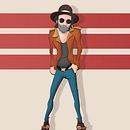 Ilustración. Leiva. Madrid Nuclear. . % Mikel Martinez Medrano tarafından hazırlanan Dijital İllüstras, Ve on projesi - 12.13.2020