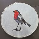 Petirrojo  Ein Projekt aus dem Bereich Stickerei von Iris Maciel Teyssier - 16.12.2020