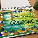 Abschlussprojekt_Cefalu Sizilien_vom Kurs Skizzenbuch in Gouache bei Maru Godas. Pintura guache projeto de Brigitta Bischof Zingerli - 19.12.2020