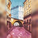 Mi Proyecto del curso: Representación arquitectónica en acuarela. Un proyecto de Arte urbano de Jennifer - 19.12.2020