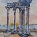 My second project after the workshop of sketching. Un progetto di Illustrazione architettonica, Bozzetti e Pittura ad acquerello di Romana Černá - 20.12.2020