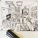 My project in The Art of Sketching: Transform Your Doodles into Art course . % YL Kuo tarafından hazırlanan Çizgi roman, Ve Konsept Sanatı projesi - 12.29.2020
