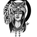 My project in Digital Design and Illustration of Tattoos with Procreate course. Desenho artístico projeto de Damla Berkol - 21.12.2020