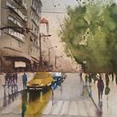 Mi Proyecto del curso: Paisajes urbanos en acuarela. Een project van  Beeldende kunst y  Tekening van LOLA MANJÓN - 21.12.2020