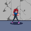 Mi Proyecto del curso: Animación de personajes en pixel art para videojuegos . Un projet de Animation 2D , et Animation de personnages de Alejandro González - 05.02.2021