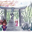 Meu projeto do curso: Ilustração em aquarela com influência japonesa. Un projet de Dessin, Dessin artistique, Illustration traditionnelle , et Aquarelle de Giovanna Krawczyk - 22.12.2020