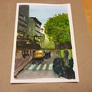 My project in Urban Landscapes in Watercolor course. Un proyecto de Animación 2D y Pintura a la acuarela de S Carriere - 25.12.2020