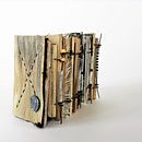 "Sandkörner" - double sided wooden concertina photoalbum. Ein Projekt aus dem Bereich Buchbinderei von Sonya Girodon - 25.12.2020