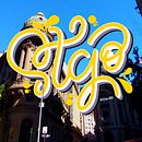 Mi Proyecto del curso: Caligrafía y lettering para Instagram con Procreate / Stgo, Santiago de Chile . % Juan Muñoz Briones tarafından hazırlanan Dijital Harflendirme, Sokak Sanatı, Fotoğrafçılık, Ve Harfler projesi - 12.25.2020