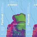 Hybrid Festival. Een project van  Br, ing en identiteit y Grafisch ontwerp van Andres Bruno - 25.12.2020