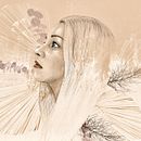 Anastasiia 2. Een project van  Portrettekening, Digitale tekening, Traditionele illustratie y Digitale illustratie van ferser9 - 26.12.2020