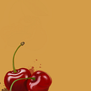 Black cherry for packaging Ein Projekt aus dem Bereich Botanische Illustration, Digitale Malerei und Verpackung von Linda Felici - 26.12.2020