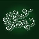 Lettering Felices Fiestas. Un projet de Lettering , et Lettering 3D de Bárbara Rivero - 26.12.2020