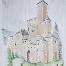 Castello di Taufers - Trentino - Alto Adige - Italia. Un proyecto de Pintura a la acuarela de Pablo Lozano - 26.12.2020