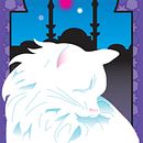 Ask the Cat - Book Cover. Projekt z dziedziny Ilustracje dla dzieci, Ilustracja c, frowa,  R, sunek atramentem i Grafika wektorowa użytkownika Bright Chase - 02.11.2015