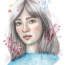 Mi Proyecto del curso: Retrato ilustrado en acuarela . % Karen Ospina Vega tarafından hazırlanan Geleneksel illüstras, Ve on projesi - 12.28.2020