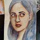 My project in Artistic Portrait with Watercolors course. Un projet de Aquarelle de adrijana_lucev - 28.12.2020