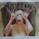 "Hombre Palido" Laberinto del Fauno. Watercolor Painting project by Monica Fernandez - 12.30.2020