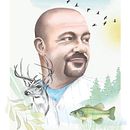 Illustrated Portrait in Watercolor course: My brother. Projekt z dziedziny Projektowanie graficzne, Trad, c, jna ilustracja i Malowanie akwarelą użytkownika Kelly K - 06.12.2020