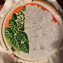 My project in Introduction to Botanical Embroidery course. Embroider project by ozlem ogut - 12.30.2020