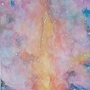 Galaxy - My project in Modern Watercolor Techniques course. Un progetto di Pittura ad acquerello di dyasica - 01.01.2021