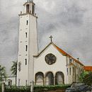 My project in Architectural Sketching with Watercolor and Ink course. Watercolor Painting project by Chris Styles - 01.02.2021