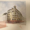 My project in Architectural Sketching with Watercolor and Ink course. Arquitetura projeto de Alberto de Simone - 03.01.2021
