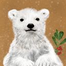 Polar Bear. Een project van  Tekening,  Artistieke tekening, Digitale tekening, Traditionele illustratie, Digitale illustratie y  Digitaal schilderij van Lilian Laudares - 04.01.2021