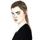 Meu projeto do curso: Retrato em aquarela a partir de uma fotografia. Un progetto di Disegno di ritratti, Illustrazione tradizionale e Pittura ad acquerello di biancastelladzy - 04.01.2021