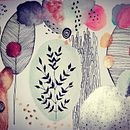 Jardín mágico . Een project van Traditionele illustratie,  Botanische illustratie, Naturalistische illustratie, Instagram y Aquarelschilderen van Rebeca Caballero Lezcano - 04.01.2021