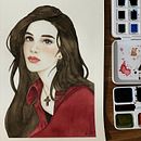 Mi Proyecto del curso: Retrato en acuarela a partir de una fotografía. Un progetto di Disegno di ritratti e Pittura ad acquerello di Lilith Vargas - 05.01.2021