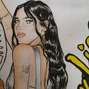 Dua lipa art toys . Un projet de Dessin au cra , et on de Lisardo Bossa - 05.01.2021