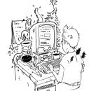 Me trying to work from home. Artistic Drawing, Creativit, Digital Drawing, and Digital Illustration project by kristofer_bratt - 01.06.2021