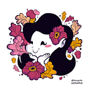 Meu projeto do curso: Retrato ilustrado com elementos botânicos . Desen digital de Tharcila Carvalho - 01.06.2021