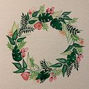 Flower wreath. Un proyecto de Pintura a la acuarela de Zsofia Badcock - 06.01.2021