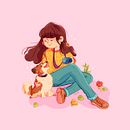 Little Mu. Un proyecto de Ilustración infantil, Ilustración digital, Ilustración tradicional y Dibujo de Retrato de Olga Ortiz - 07.01.2021