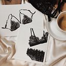 Lingerie Illustration Ein Projekt aus dem Bereich Traditionelle Illustration und Aquarellmalerei von Karina Giada - 08.01.2021