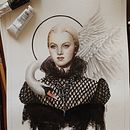 Winged Muse Ein Projekt aus dem Bereich Malerei mit Acr, l, Traditionelle Illustration, Malerei und Aquarellmalerei von Karina Giada - 08.01.2021